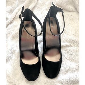 Madden Girl Black Velvet High Heels